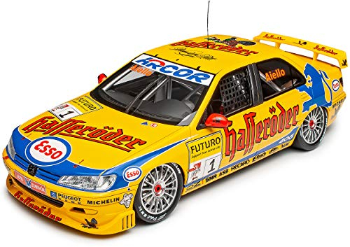 Peugeot 406 Super Tourenwagen Cup 1997 Gelb Aiello 1995-2005 Nr 324 1/18 Otto Modell Auto mit individiuellem Wunschkennzeichen