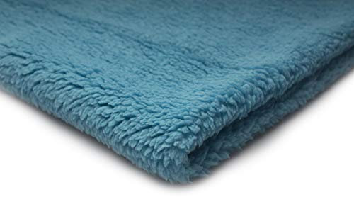 Lamm gestrickt, Sherpa, Kunstfell 50 x 160 cm (Türkis)