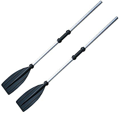 WANGQI 2 Stücke Doppelpaddel Kajak Paddel Kanu Paddel Aluminium Sup Doppelpaddel Abnehmbare Kajakfischerboot Rafting Paddel Surfen Kanu Ruder Paddel Boot Ruderboot