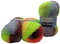 YarnArt 3 x 150 Gramm Bellissimo Strickwolle mit Mohair, 450 Gramm Wolle mit Farbverlauf (beere grün orange blau 1406)