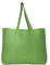 PIECES Pcloma Straw Shopper, Bolsa Mujeres, Color Verde, Einheitsgröße