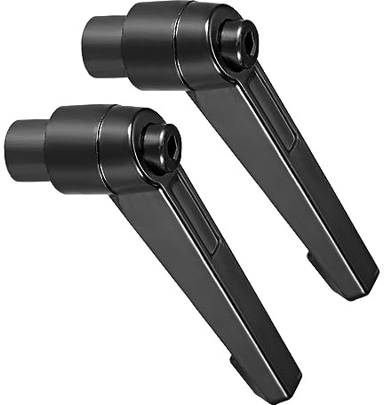 CoCud 2Stk Klemmhebel Griffe M8 Innengewinde 57mm Hebel Einstellbar Schwarz | Schnellspanner Verriegelung Drehend Knöpfe, Für Drehmaschinen