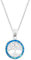 Lucky Blue Opal Celtic Tree of Life Solid 925 Sterling Silver Pendant Necklace