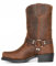 ticticlily Stivali da Uomo Autunno Inverno Cerniera a Punta Quadrata Vintage Ricamato Scarpe Casual Stivali da Cowboy B Marrone 42 EU