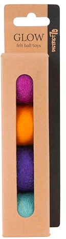 District 70 Glow Felt Ball Toys (4x35MM)