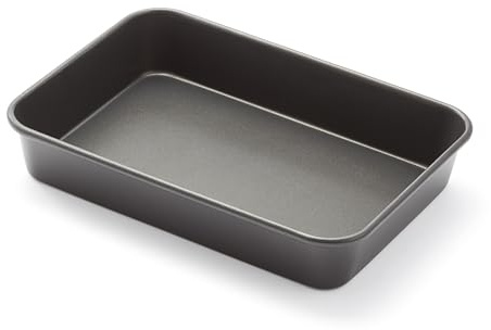 Stellar Eclipse Oven Roasting Pan Tray, 34x24x6cm, Non-Stick Aluminized Carbon Steel - Durable, Scratch Resistant, Dishwasher Safe - Ideal for Turkey & Chicken Breasts, Potato Wedges, Lasagne