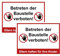 SL group - 2 Schilder Betreten der Baustelle verboten! Eltern haften für Ihre Kinder 20 x 30 cm aus extra stabiler PVC Kunststoff-Platte - Hinweisschild & Warnschild wetterbeständig mit UV-Schutz