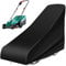 RICHIE Lawn Mower Cover with Adjustable Hem Cord, Waterproof, Windproof, Anti-UV, Heavy Duty Rip Proof 420D Oxford Fabric Walk Behind Lawnmower Cover (67x191x110cm) - Black DHRMC67-2BK