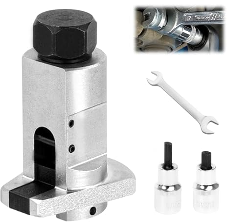 YUANYUU 4 Stück Spreizer Radlagergehäuse Set, mit Stoßdämpfer, Stoßdämpferhülse, Schlüssel, Universaleinsatz Radlager Werkzeug, Stossdämpfer Werkzeug, für Ausbau Federbein und Autoreparatur Wartung
