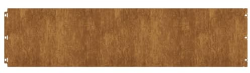vidaXL Bordes de césped Acero corten Flexible 10 Piezas 25x103 cm, Bordes de jardín, bordura de césped, Bordes de arriate, Bordes de jardín