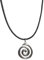 Sun Star Swirl Pendant Clavicle Chain Adjustable Black Rope Cold Wind Necklace
