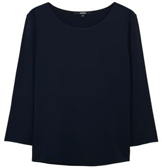 someday Damen Dreiviertelarmshirt | Basicshirt KIROSA Slim aus Ecovero Viskose Mix Ocean, 38