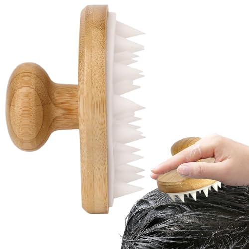 Kopfhaut-Shampoo-Bürste – Haar-Shampoo-Bürste, Kopfhaut-Massagegerät, Holz | Haarschrubber, Haarwaschbürste, Shampoo-Bürste, Kopfhaut-Massagegerät für Haarwachstum
