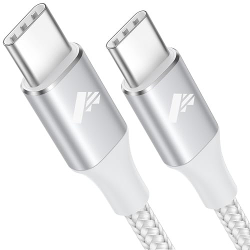 USB C Kabel 60W USB C auf USB C Kabel 2M PD 3.0 Schnellladekabel USB C Nylon Geflochten USB Typ C Ladekabel für iPhone 16 Pro Max, iPhone 15, MacBook Air/Pro, iPad Pro/Air/Mini