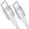 USB C Kabel 60W USB C auf USB C Kabel 2M PD 3.0 Schnellladekabel USB C Nylon Geflochten USB Typ C Ladekabel für iPhone 16 Pro Max, iPhone 15, MacBook Air/Pro, iPad Pro/Air/Mini