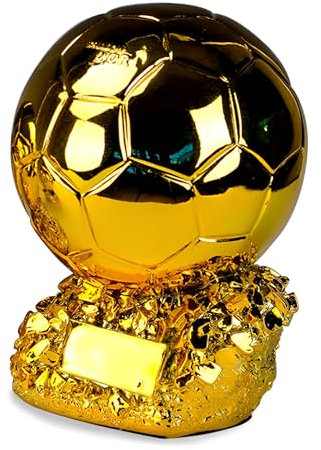 MIAOWR Golden Globe Trophäe Football League Trophäen Champions Souvenir Sammlerstück Tischdekoration,8.3in/21cm