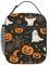 NUYFVG Loncheras para hombres, mujeres, niños y niñas, Halloween, calabaza, malvado, fantasma, impresión de telaraña, reutilizable, para escuela, oficina, picnic, camping, aislamiento térmico y