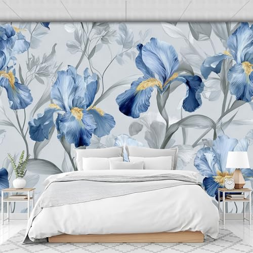 Seide Fototapete Iris 200 x 140cm Foto Tapete Schlafzimmer Wohnzimmer Wandtapete Abbildung Nordischer Stil Eleganz Tapeten Wand Kinderzimmer Restaurant Dekoration