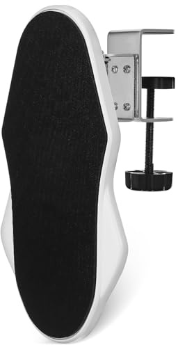 CLISPEED Repose-coude Ergonomique Pliable pour Bureau Angles Réglables en Abs et Fer, Support Confortable pour Bureau et Gaming