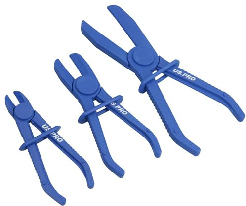 US PRO Professional Trade Quality 3Pc Hands Free Hose Clamp Set B5869