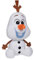 Simba 6315877627 - Disney Frozen II Chunky Olaf, 43cm Plüschfigur, Plüschspielzeug, Kuscheltier, Eiskönigin, ELSA, Schneemann, ab den ersten Lebensmonaten