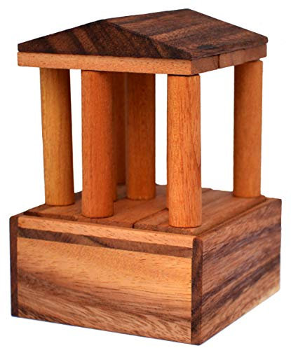 Acropolis Puzzle 3D Puzzle der Akropolis in Athen, Knobelholz Designer Puzzle Knobelspiel aus Holz Knobelbox, Geduldspiel Kinderpuzzle Brain Teaser IQ Test Puzzle Holzspielzeug