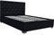Habitat et Jardin - Lit Double Tino en Simili Noir avec Coffre Rangements 140 x 190 cm | Cadre de Lit 2 Places Design | Sommier à Lattes et Tête de Lit Inclus