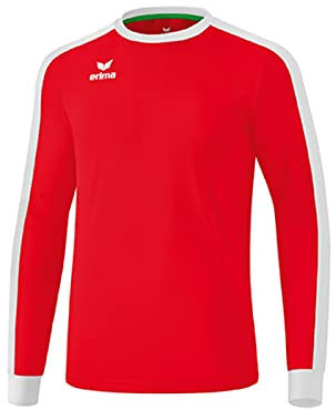 Erima Herren Retro Star Trikot Trikot Langarm (3142101), rot/weiß, M