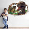 Runtoo Wandtattoo Dinosaurier 3D XXL Wandsticker Dino Groß T-Rex Wandaufkleber Kinderzimmer Babyzimmer Junge Schlafzimmer Wanddeko