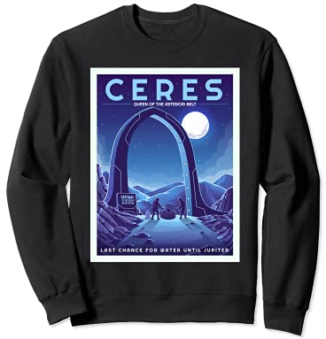 Retro Space Tourism Ceres Queen of the Asteroid Gürtel Sweatshirt
