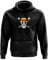 SMARTYPANTS One Piece Skull Hoodie Pullover - Manga Anime Japanese Popular TV Show Monkey Luffy Rubber Pirates King Devil Fruit Straw Hat (Large, Black Prime)