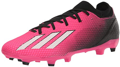 adidas Unisex X Speedportal.3 Firm Ground Soccer Shoe, Team Shock Pink/Zero Metallic/Black, 4.5 UK