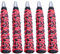 Haowul Tennisschläger Grip Tape 5pcs Anti Slip Badminton Schläger Grip Anti Slip Racket Tennis Overgrip Rot