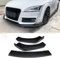 3 STÜCKE Für Audi TT RS 2004-2019 Frontschürze Lippe, Body Kit Schutz Zubehör, Auto Frontlippe Spoiler Separator, ABS Material (klar schwarz)