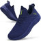 Feethit Baskets et Chaussures de Sport Homme Tennis Respirant Légères et Confortables de la Mode de Marche Fitness Running Tennis Outdoor Gym Jogging Sneakers Hommes Bleu foncé 46 EU