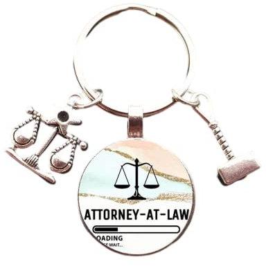 Porte-clés d'avocat à faire soi-même, porte-clés balance de justice, marteau de juge, cadeau d'étudiant, porte-clés avec logo de justice juridique, blanc, L