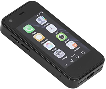 Mini Smartphone 3G, gsm 2.5 Pollici 1 GB 8 GB Quad Core Telefoni Cellulari Android per Android 6.0, Batteria Integrata agli Ioni di Litio da 1580 mAh, Telefono Cellulare per Bambini Dual SIM(Nero)