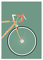 Generisch Fahrrad Poster | Bild Rennrad minimalistisch A2 (59,4x42 cm)