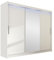 Mirjan24 Kleiderschrank Aston 250 mit Spiegel, Schwebetürenschrank, Schlafzimmerschrank, Schiebetürenschrank, Garderobe, Schlafzimmer (Weiß, mit RGB LED Beleuchtung)