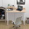 Chleby Scrivania per Computer,Scrivania Tavolo da Computer Studio Tavolo PC Computer con Staffa Schermo beige 80 * 40 * 75 cm