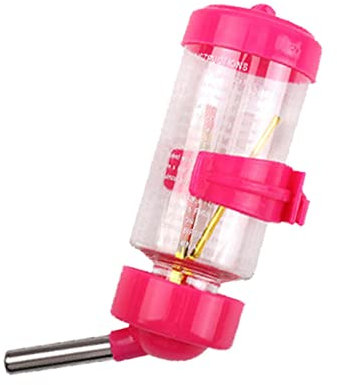 Kleintiertränke, Glas, 250 Ml Nagetier-Wasserspender Mit Edelstahlkugel Nagertränke Kleintiertränke Hasenflasche Hasentränke Hamster Trinkflasche Für Hasen Meerschweinchen Nager