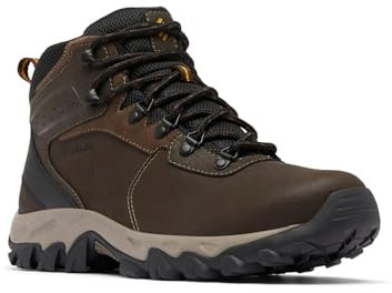 Columbia Newton Ridge Plus 2 Wp, Scarponi da trekking ed escursionismo impermeabili a vita media Uomo, Cordovan/Squash, 40.5 EU