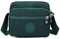 Crossbody Bag Damen Umhängetasche Moderne Taschen mit Breitem Schultergurt Leinentasche mit Abnehmbar Schultergurt u 5 fächern Geeignet für Tägliche Reisen und Reisen (Grün)