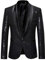 Glitzer Sakko Herren Goldene Hochzeit Party Pailletten Blazer Slim Fit Männer Anzug EIN Knopf Smoking Jackett Herren Weihnachten Silvester Party Glänzende Anzugjacke Performance-Kostüm