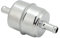 benzinfilter Metall-Auto-Kraftstofffilter, 3/8 Zoll High-Flow-Kraftstofffilter-Inline-Schlauch 9746 Chrom Universal