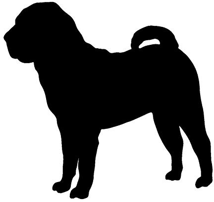 Print Aufkleber Geschenke Lustig 13,5 * 12,7 CM Chinesische Shar-Pei Schöne Tier Auto Aufkleber Fenster Dekoration Vinyl Aufkleber(2-teilig)