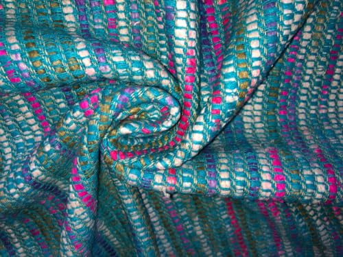 100 % Seide, Matka-Stoff, Nähen Stoffe, mehrfarbig, schwer, 111,8 cm breit [15925]