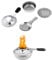 MoniDecor ® Quemador de Alcohol para Camping - Estufa e Infernillo Fondue Portátil y Decorativo - Ideal para Uso en Exteriores e Interiores (Oval)