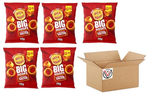 Hula Hoops Big Hoops Crisps 70g, PMP (05 Packs, Salted)