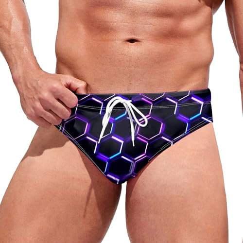 WKAYsIV Costume-Uomo-Slip Costume a Pantaloncino Corto, Vita Media, Elastico in e Tessuto Vellutato al Tatto dalla Rapida Asciugatura Mare Uomo Slip L 3.99